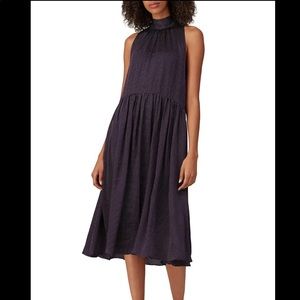 🆕 Club Monaco tie back dress robe burgundy lid de vin size 0